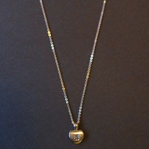 Diamond Heart Necklace w/ 14K White Gold Chain